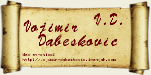 Vojimir Dabesković vizit kartica